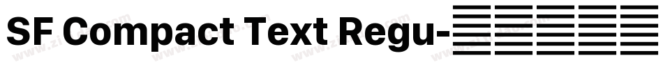 SF Compact Text Regu字体转换
